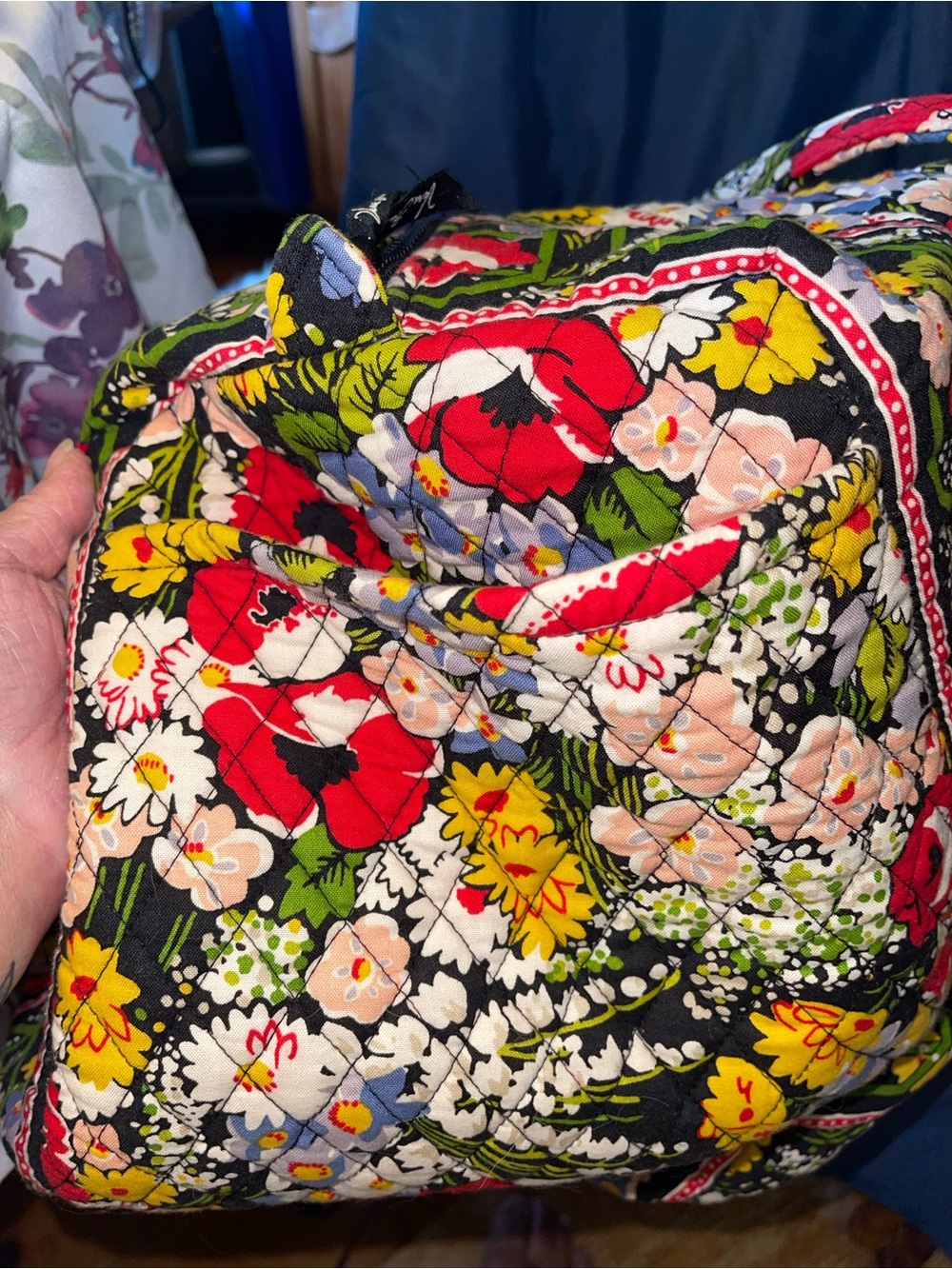 Vera Bradley Weekender Floral Quilted Women's Tote/Duffle Bag - Picture 3 of 6